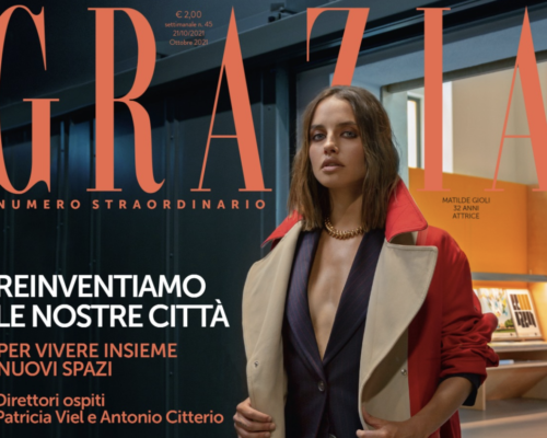 Matilde Gioli, spokeswoman of ‘Ferty Check’ campaign in Italy, on the cover of GRAZIA.