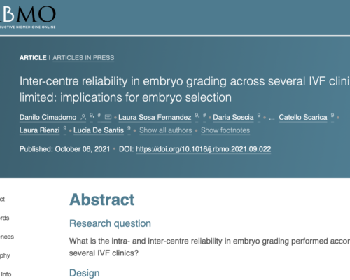 Variabilidad de la clasificación morfológica de los embriones: nuevo estudio sobre RBMo