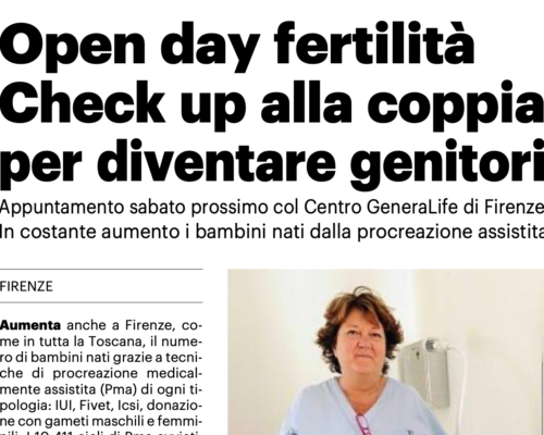 La “Nazione” dedica una pagina a Ferty Check – GeneraLife Italia